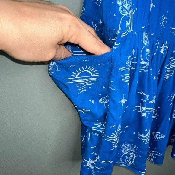 GYMBOREE Girls Mermaid Print Summer Dress Girls Size 5 - Picture 3 of 6